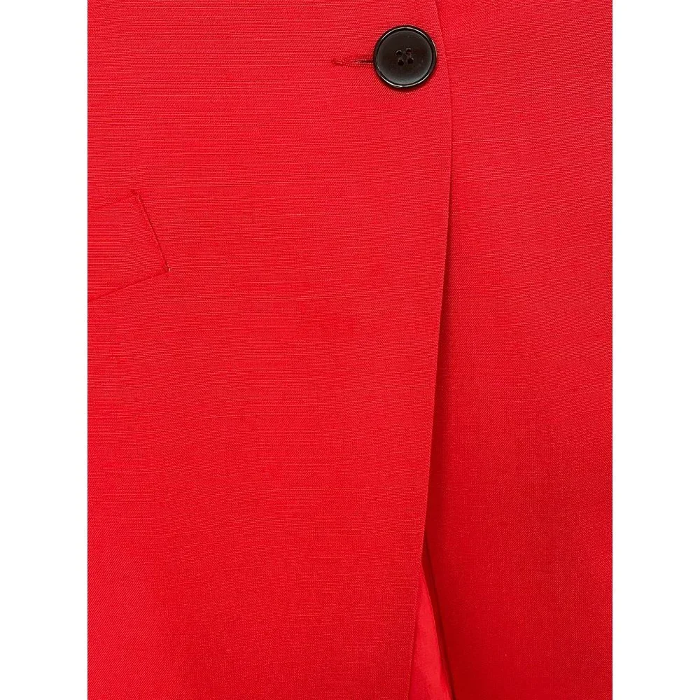 Christian Dior The Suit Blazer Skirt 2 piece Rayon Red Size 8 Vintage - Picture 10 of 10
